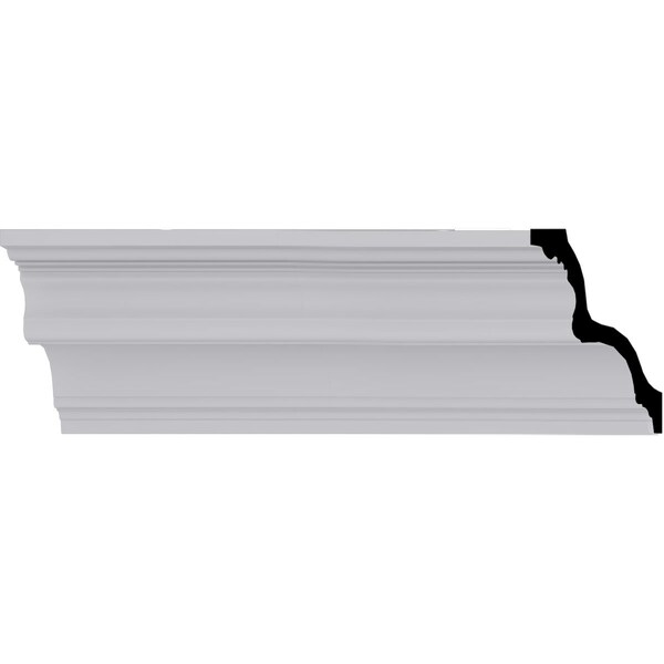Ekena Millwork 3 7/8"H x 3 7/8"P x 5 1/2"F x 94 1/2"L Foster Traditional Smooth Crown Moulding MLD03X03X05FO - main